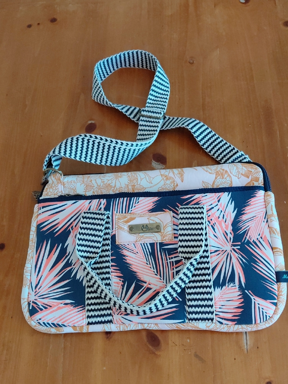 Maaji Tropical Print Crossbody Laptop Bag